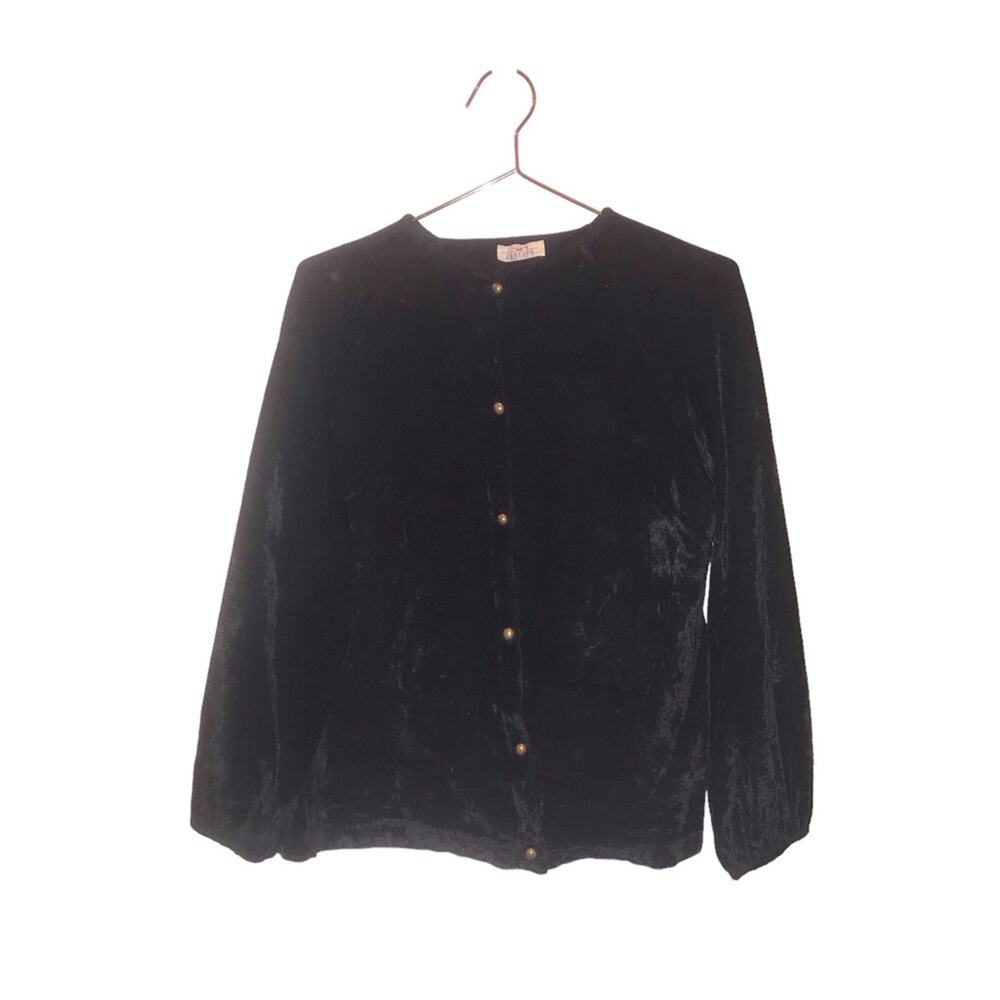 Vintage Jantzen made in the USA velvet cardigan jacket size large